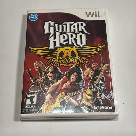 Nintendo Wii Guitar Hero Aerosmith Complete with Stickers - Picture 1 of 6
